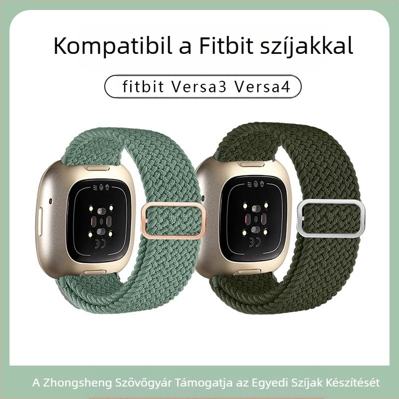 Fitbit Versa3/4 Sense Phoebe okosóra csere csuklópánt rugalmas nejlonszíjjal