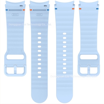 Lisizawa Samsung Galaxy Watch7 hullámos vonalú szíjhoz, Watchfe/456 szilikonszíjhoz alkalmas