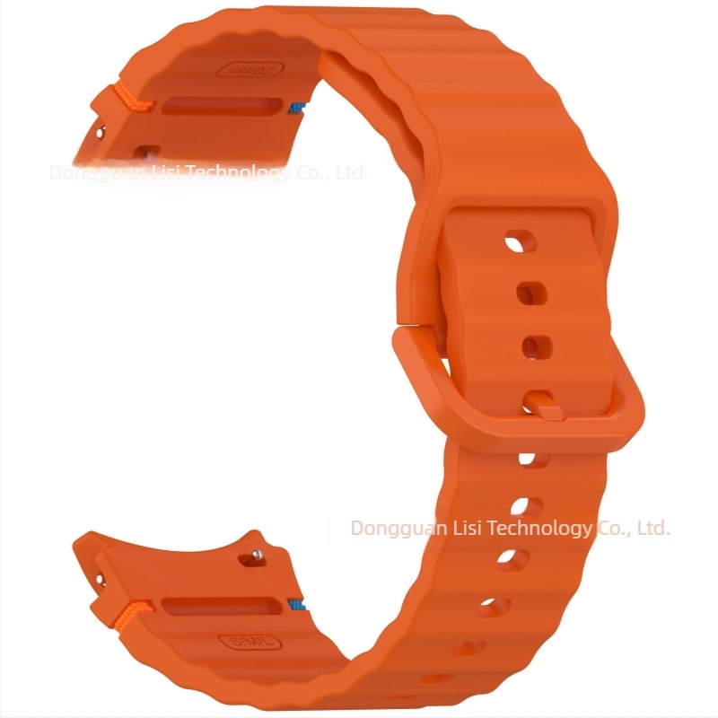 Lisizawa Samsung Galaxy Watch7 hullámos vonalú szíjhoz, Watchfe/456 szilikonszíjhoz alkalmas