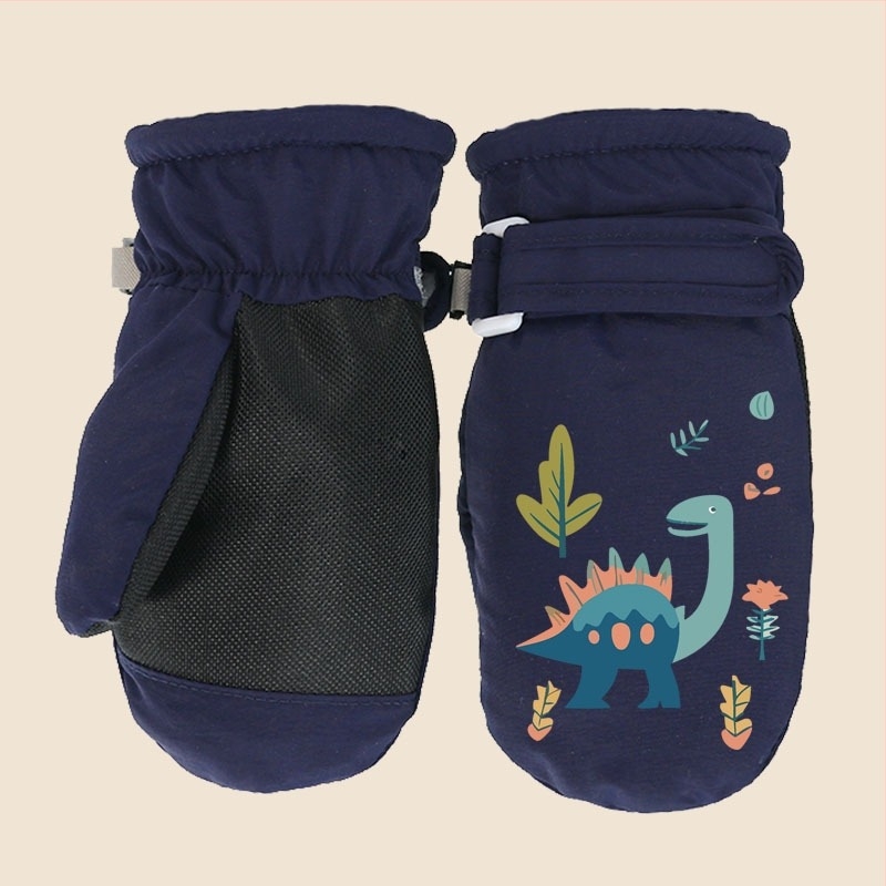 2024 Határokon átnyúló új gyermek síkesztyűk Téli gyapjúbéléssel ellátott vastagított babakesztyűk Gyorsan száradó vízálló babakesztyűk