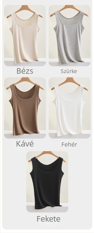 532# szálas textúrájú, rugalmas, karcsúsított, széles vállpántos, plus size egyszerű, szögletes nyakú, lélegző felső