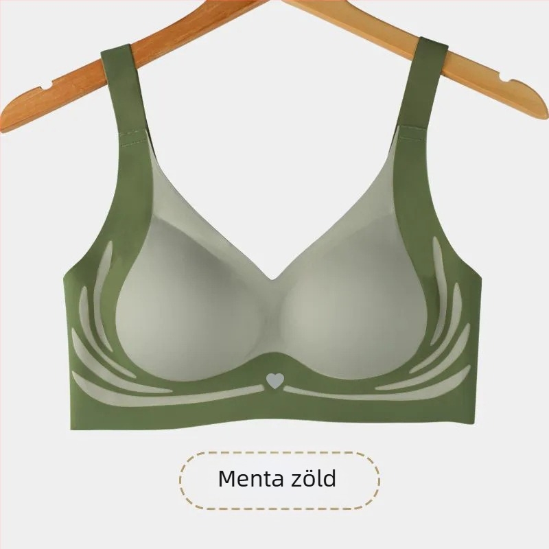 Új nyári jégselyem, vágás nélküli, lélegző alsónemű, női gyönyörű, hátulról push-up, megereszkedésgátló melltartó