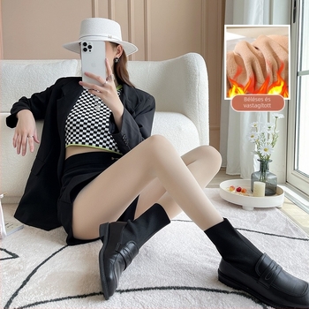 S422 téli plus bársonyból bélelt új nejlon könnyű leggings karcsúsított egyrészes melegítő nadrág 500g