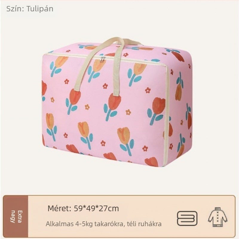 Houndstooth tárolódoboz ruhákhoz, otthoni ruhásszekrény összecsukható tárolódoboz beépített PP táblával, nagy kapacitású ruharendező