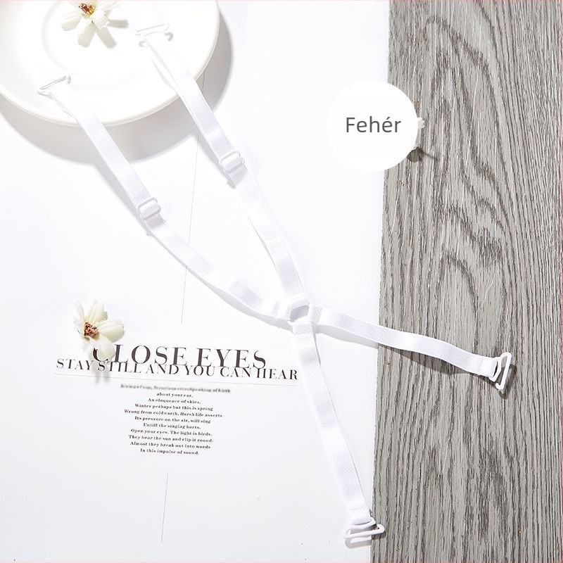 Átlátszó, láthatatlan vállpánt, csipkés, üreges, keresztpántos melltartó, dupla vállpánt, belső pánt, vékony, csúszásgátló öv