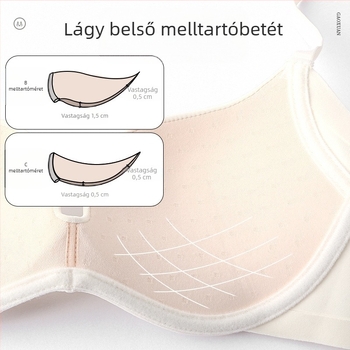 Varrás nélküli, puha acélgyűrűs intim melltartó nőknek, vékony, nagy mellek, kis mellek, push-up, megereszkedésgátló, állítható, kényelmes push-up melltartó