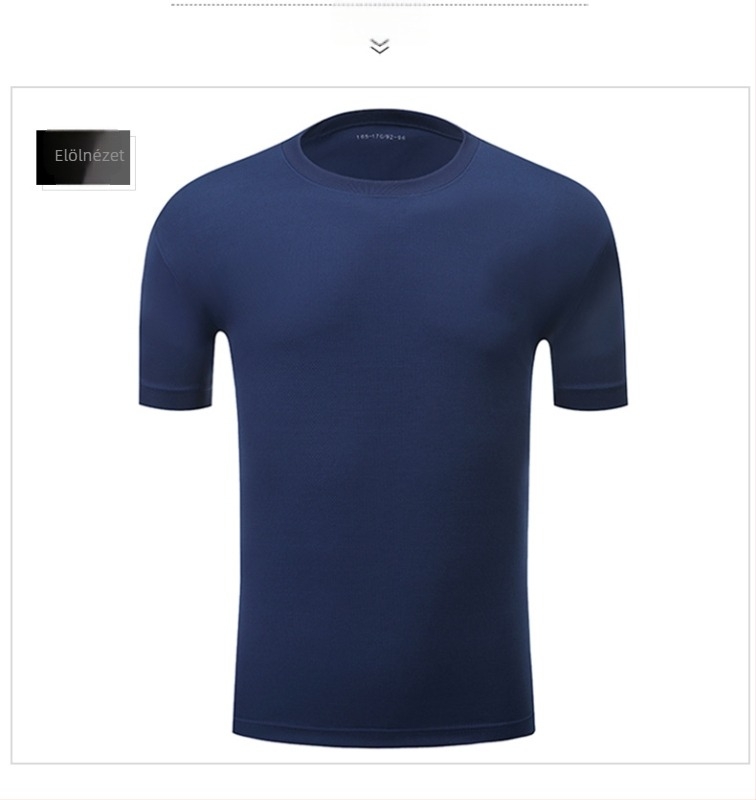 Tűzoltó fitnesz edzőruha Férfi nyári gyorsan száradó, lélegző, kék, rövid ujjú rövidnadrág diákoknak sport, katonai kiképzés, futás, női