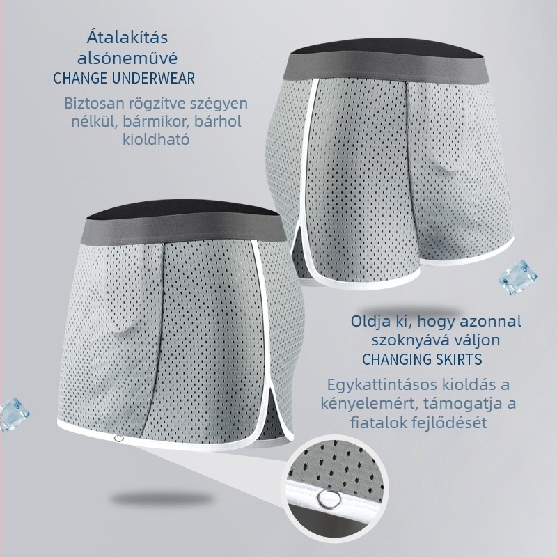 Culotte U alakú Arloy nadrágok Alsónemű Férfi Nyári Jég Selyem Meztelen Alvás Féktelen Alvás Tizenévesek Fejlődést Segítő Boxerek