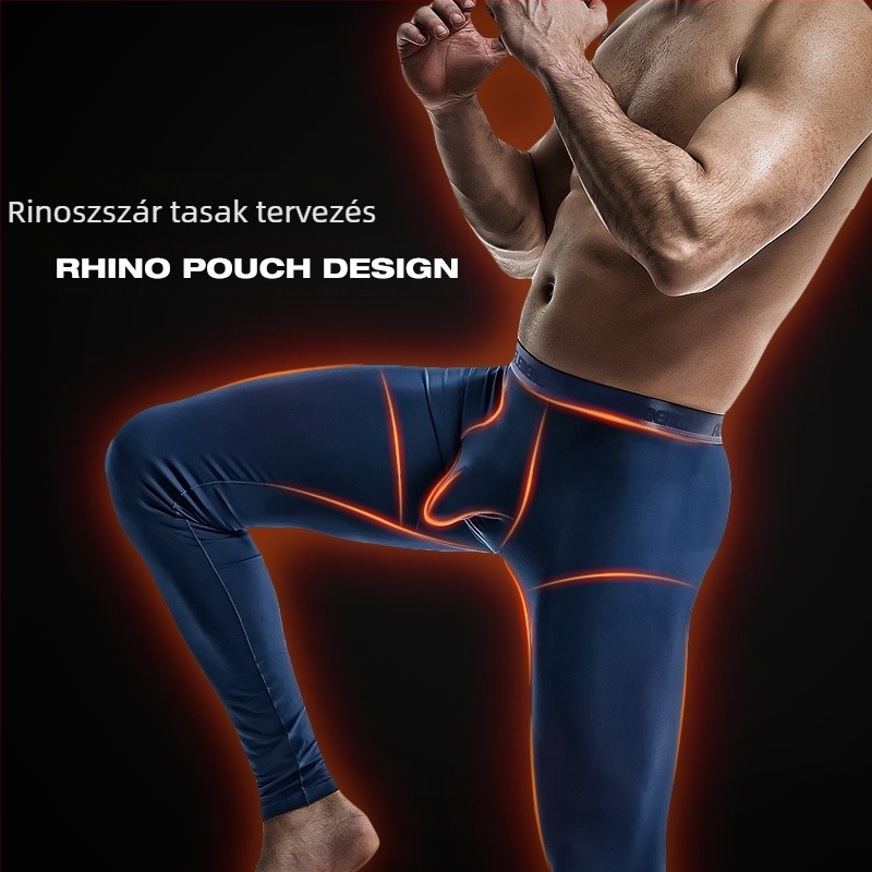 Kettő az egyben golyó különálló kopásmentes alsónemű őszi nadrág leggings meleg nadrág vonal nadrág férfi vékony nadrág