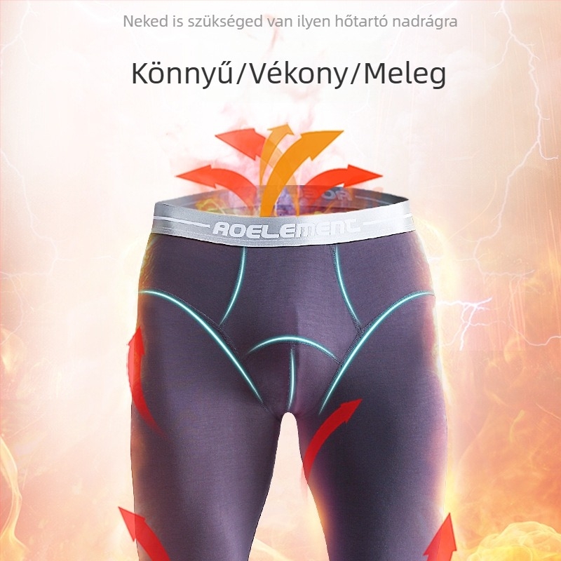 Férfi meleg nadrág őszi nadrág egyszínű őszi és téli gyártók nagykereskedelmi szűk, testhezálló, kényelmes, divatos új férfi leggings