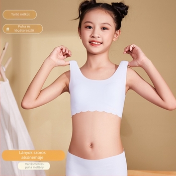 Fejlesztő lány alsónemű diákmelltartó mellény 8-16 éves korig, láncminőségű modál puhító anyagból