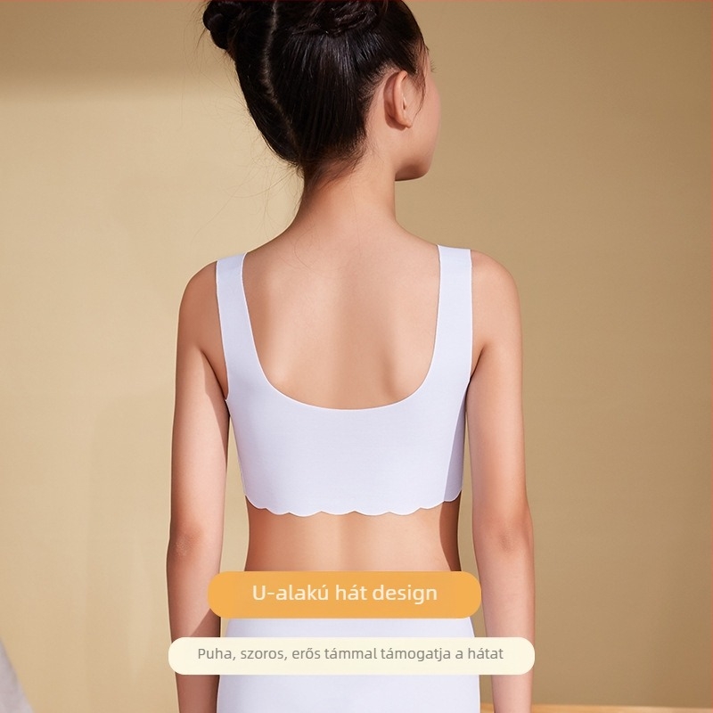 Fejlesztő lány alsónemű diákmelltartó mellény 8-16 éves korig, láncminőségű modál puhító anyagból