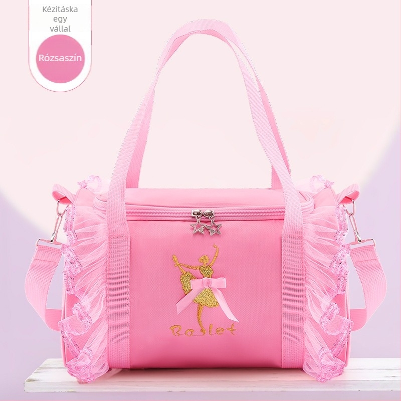 Tánctáska gyerek tánchátizsák lányoknak, nagy kapacitású női táncruha tárolótáska, táncos válltáska, kézitáska