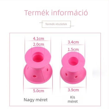 Gyártó raktáron szilikon hajcsavaró Bell hajcsavaró gomba alakú hajcsavaró lusta alvás hajcsavaró ugyanolyan stílusú