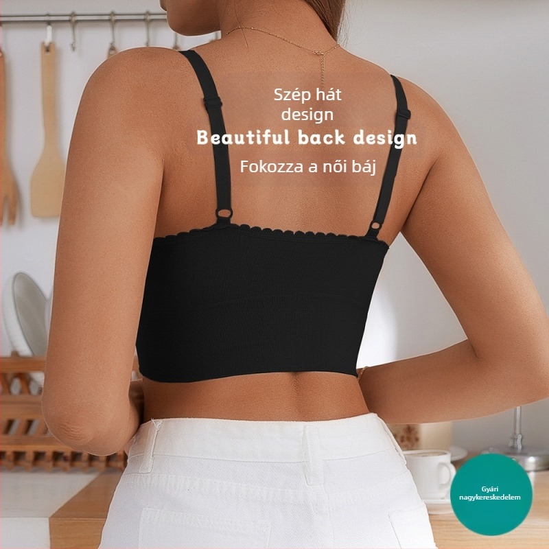 Európai és amerikai robbanások belső integrált heveder külső viselet cső tetejű push-up vékony lélegző fényvédő sport alsónemű