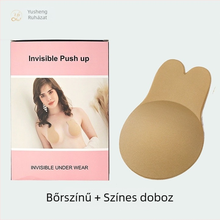 Női vékony, lélegző, láthatatlan, pánt nélküli melltartó, speciális mellfolttal menyasszonyi, esküvői ruhához