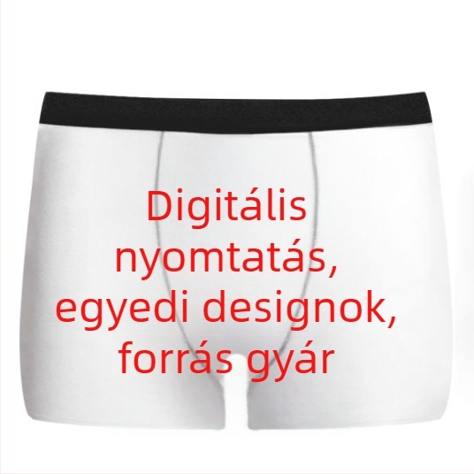 Külkereskedelmi Férfi Vicces Szexi Boxeralsó Európai és Amerikai Kényelmes Érdekes Férfi Alsónemű Hétköznapi Lélegző Mintás Alsónemű