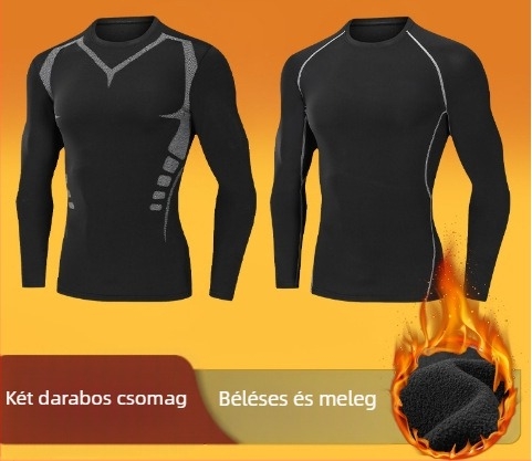 De bársony termo alsónemű férfi téli polár béléssel vastagított futó alsó hidegálló sport szűk őszi ruhák hosszú nadrág