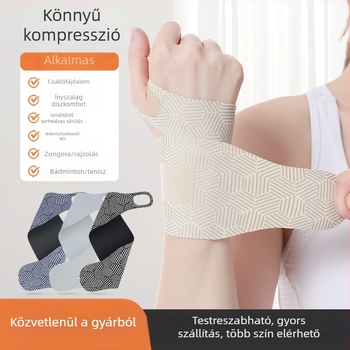 Nyári vékony, rándulásgátló ínhüvely csuklóvédő tollaslabdához, csuklóvédő húzódásgátló ízületrögzítővel