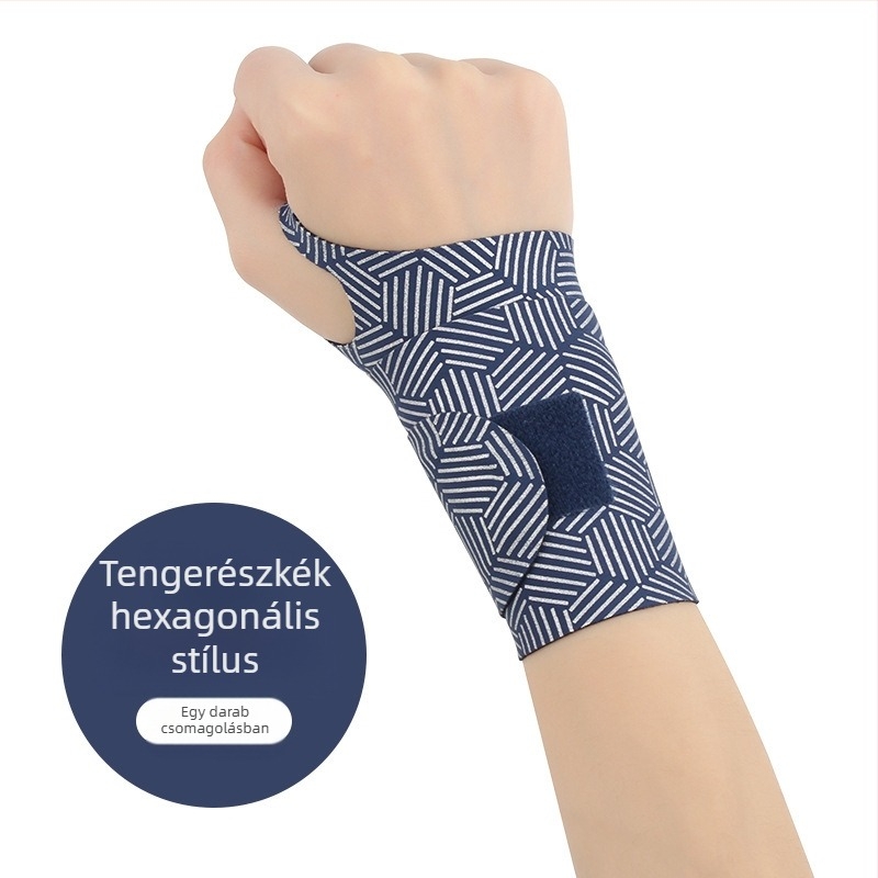 Nyári vékony, rándulásgátló ínhüvely csuklóvédő tollaslabdához, csuklóvédő húzódásgátló ízületrögzítővel