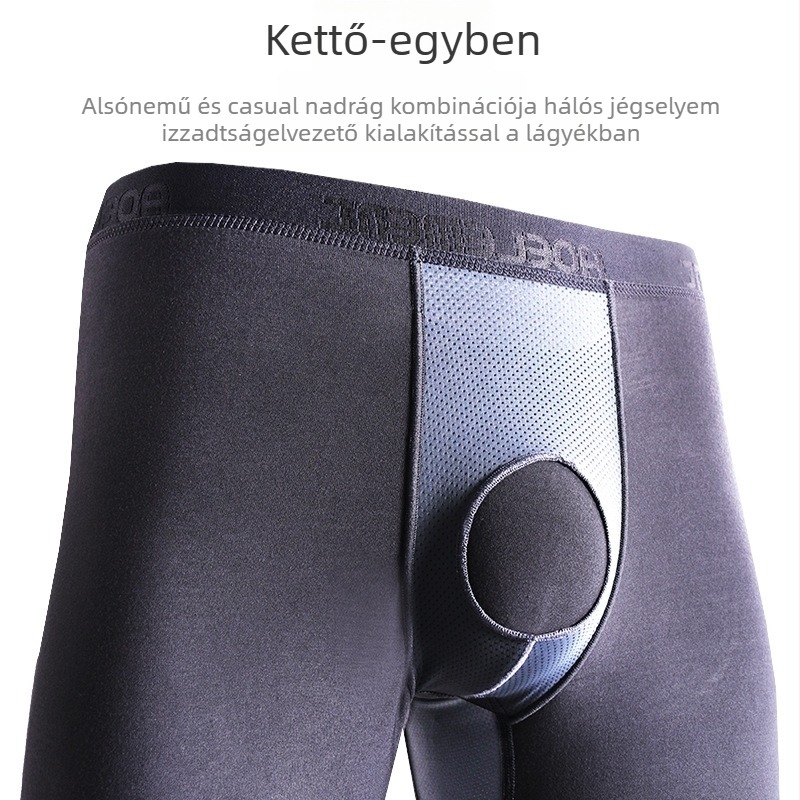 Férfi termo alsónemű kerek nyakú hidegálló pamut pulóver ifjúsági őszi nadrág vékony szárú őszi nadrág tavaszi őszi téli