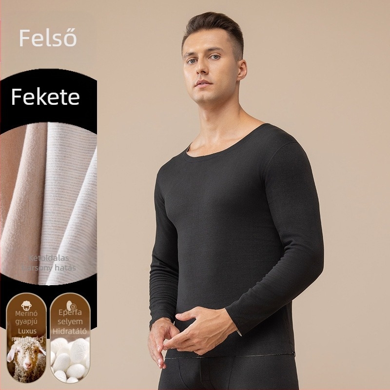 Őszi nadrág Férfi meleg nadrág Őszi és téli gyapjú béléssel Gyapjú Selyem Kétoldalas polár Vastagított Aljú Meleg Nadrág