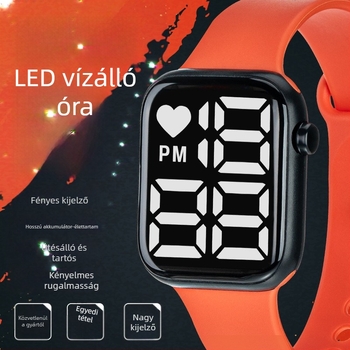 Y1 Export E-kereskedelem, népszerű LED-es digitális karóra fiúknak és lányoknak, gyerekeknek való világító digitális karóra, vízálló, nagyméretű számlappal