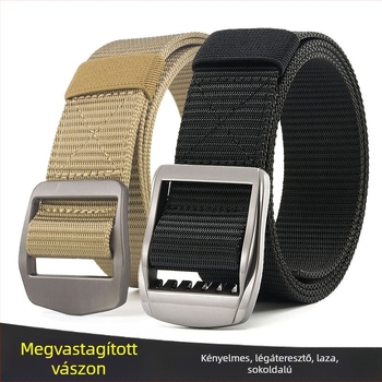 raktáron nagykereskedelmi férfi nejlon vászon öv kültéri tankmintával japán csatos, mindenhez illő, lélegző szőtt öv