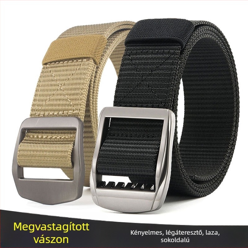 raktáron nagykereskedelmi férfi nejlon vászon öv kültéri tankmintával japán csatos, mindenhez illő, lélegző szőtt öv
