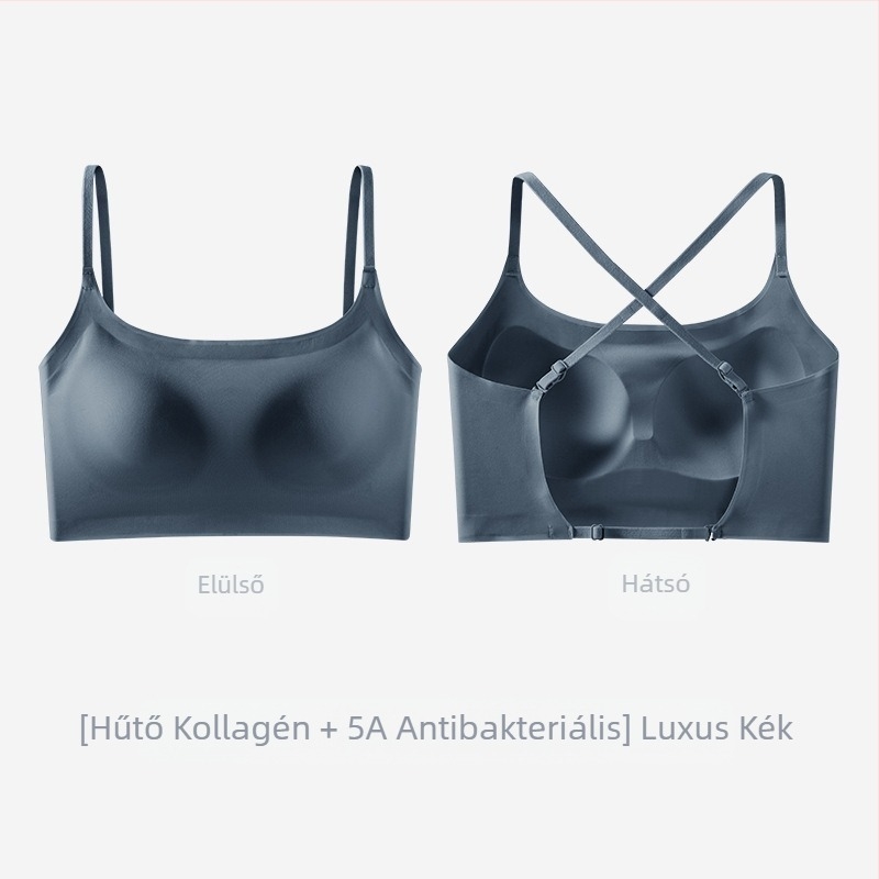 U alakú, gyönyörű, hátú, intim női jégselyem nyári, kis mellű push-up melltartóbetétekkel, külső mellény, all-in-one, varrás nélküli, nagyméretű, hát nélküli melltartó