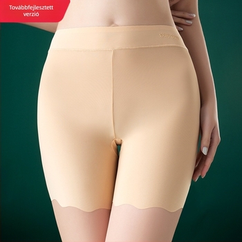 Magas derekú női védőnadrág, nyári jégselyem alapú, plus size, varrás nélküli, expozíciómentes női boxeralsó, vékony