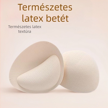 6 cm vastag latex pamut melltartóbetétek kis mellek összehúzására, a hát szépségének fokozására, cserélhető szivacsbetétekkel, szexi összehúzásra