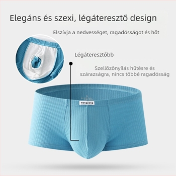 Férfi tiszta pamut alsónemű Jj szett különálló boxeralsó alacsony derekú szexi fiús négy sarkú alsónemű férfi tiszta pamut alsónemű