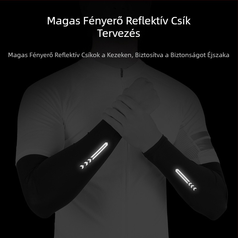 Nagykereskedelmi Ice Silk napvédő huzatok férfiaknak és nőknek Nyári UV-védelem vezetéshez, horgászathoz, vékony, éjszakai futáshoz, fényvisszaverő karral