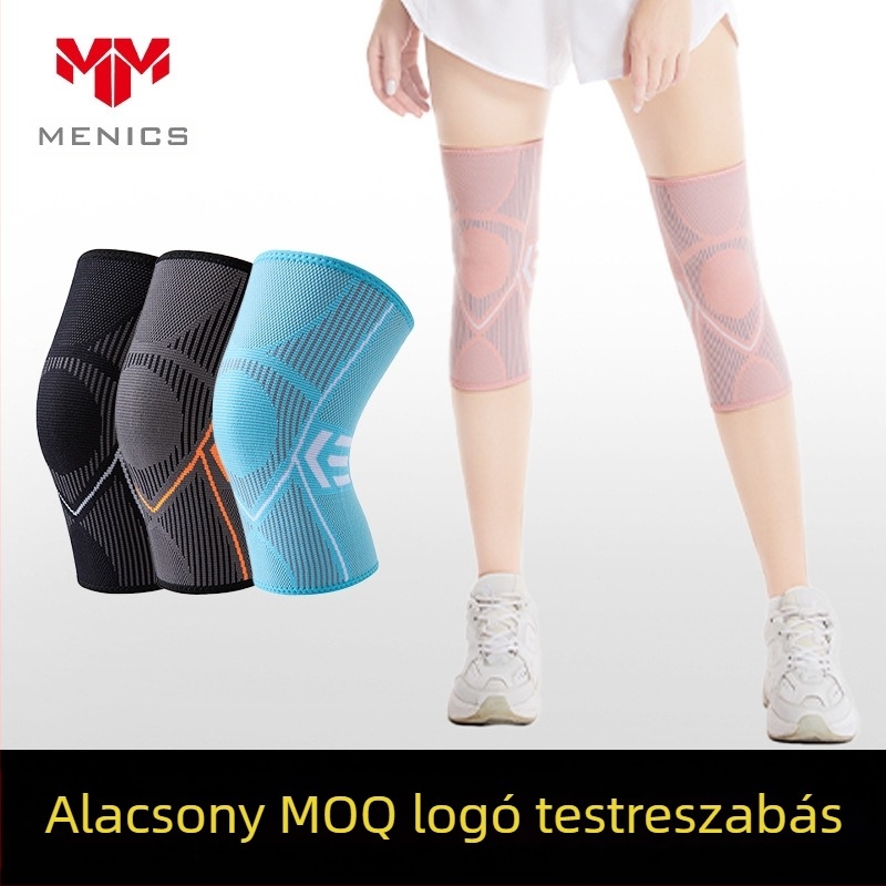 Férfi és női sport térdvédők új nyári vékony lélegző fitnesz edző csúszásmentes térdvédők légkondicionáló térdvédők