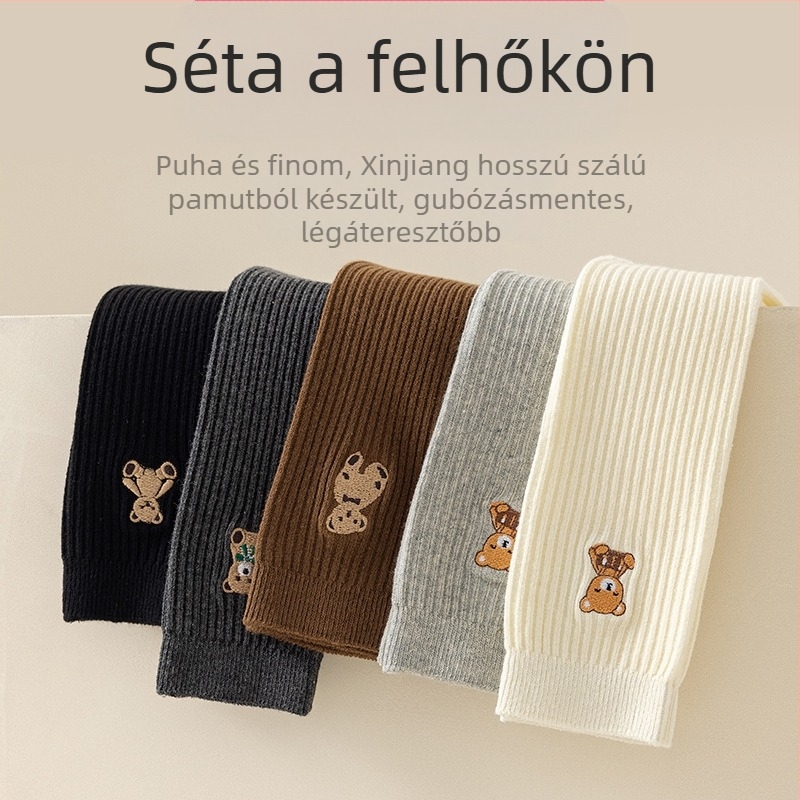 Gyerek harisnyák tavaszi és őszi lányok baba térdzokni koreai akadémiai stílusú mackó magas borjúzokni tide nagykereskedelem