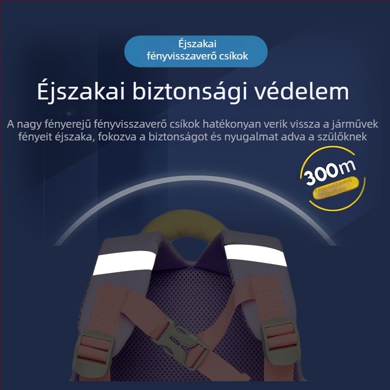 Új óvodai iskolatáska lány aranyos gyerekeknek 1-3 éves kis osztályos férfi és női hátizsák rajzfilmfigura gyermek hátizsák
