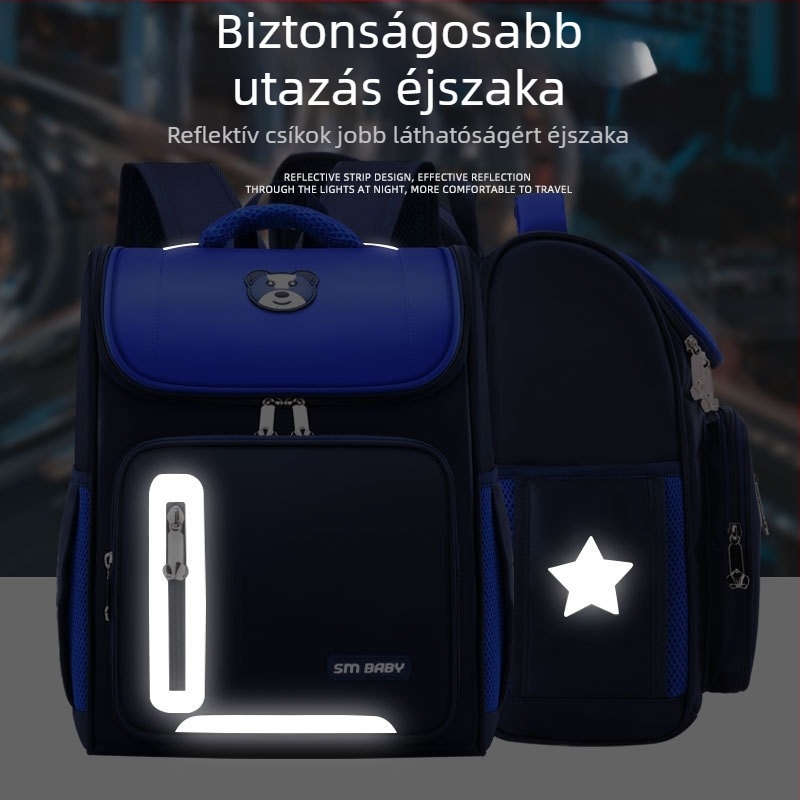 Gyári japán űr általános iskolai iskolatáska, könnyű dizájn, nyomtatható logó, nagy tételben szállítva