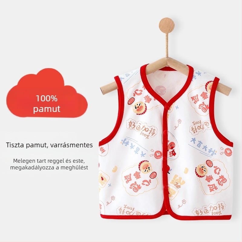 Babamellény „A” osztályú külső viselet Tavaszi és őszi tiszta pamut babamellény őszi kiruccanásokhoz