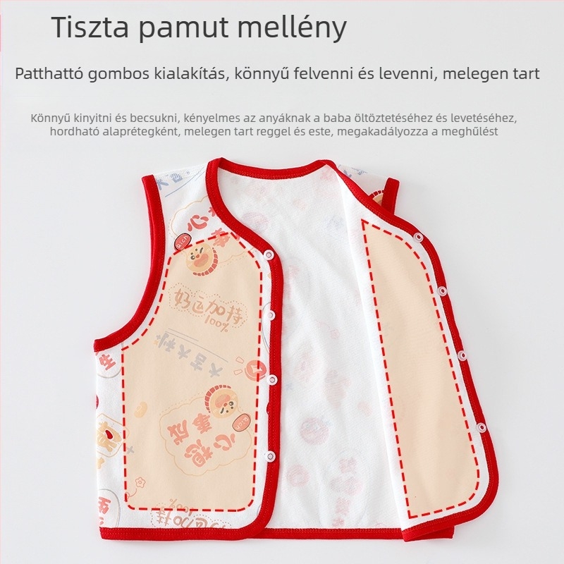 Babamellény „A” osztályú külső viselet Tavaszi és őszi tiszta pamut babamellény őszi kiruccanásokhoz