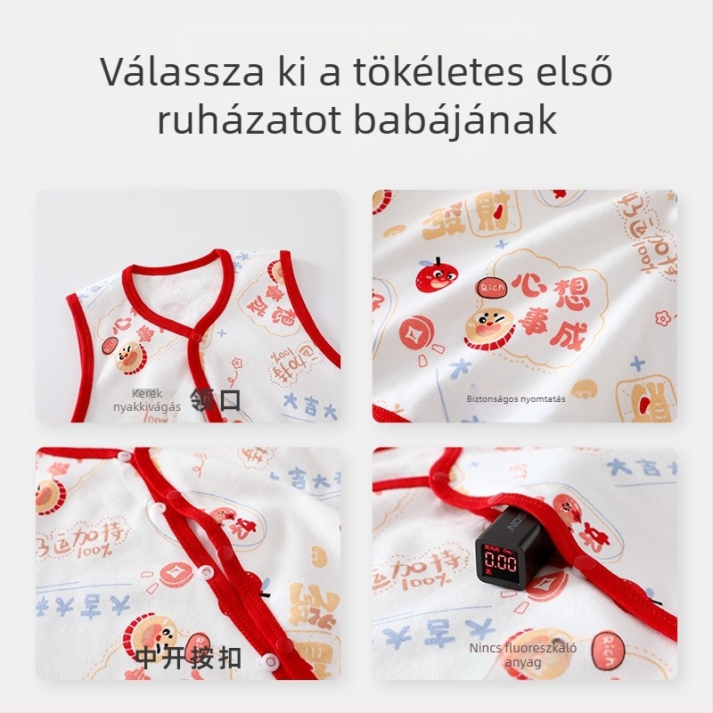 Babamellény „A” osztályú külső viselet Tavaszi és őszi tiszta pamut babamellény őszi kiruccanásokhoz