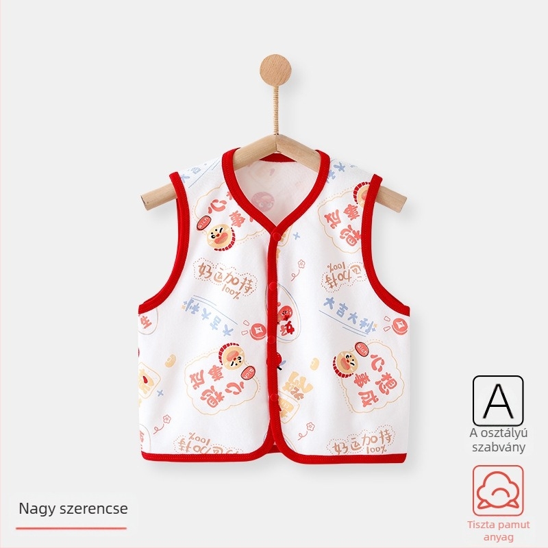 Babamellény „A” osztályú külső viselet Tavaszi és őszi tiszta pamut babamellény őszi kiruccanásokhoz