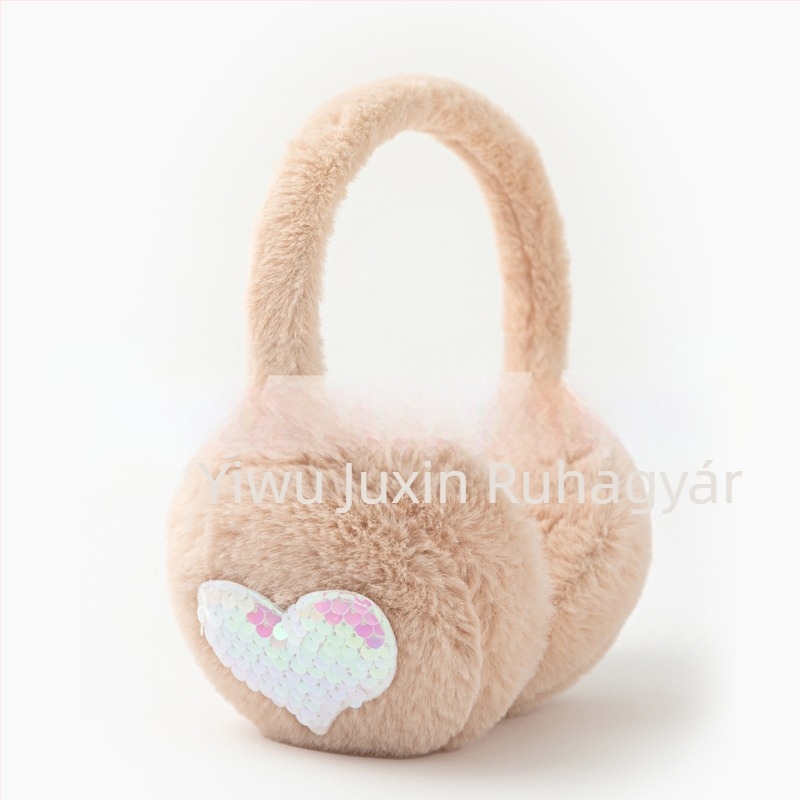 Aranyos, meleg, plüss, fülvédő, téli, diákoknak, kerékpározáshoz, meleg, szélálló, hidegálló, fagyálló fülvédő, fülmelegítő, fülvédő