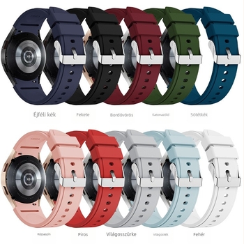 Samsung Galaxy Watch4/Watch4 Classic órához alkalmas, hivatalos, azonos stílusú szilikonszíj