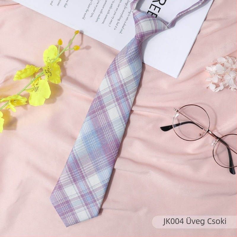 Japán stílusú fekete kockás, csokornyakkendő, zsinóros női gallér, virágmintás, egyetemi stílusú, szalaggal ellátott, kabát nélküli matrózöltöny, masnis ing