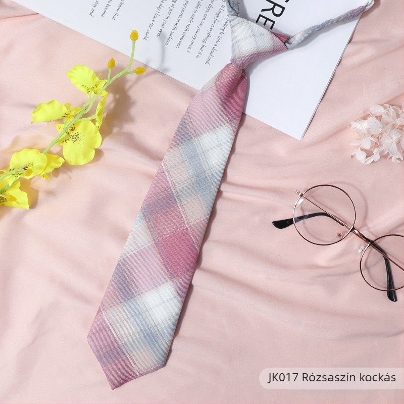 Japán stílusú fekete kockás, csokornyakkendő, zsinóros női gallér, virágmintás, egyetemi stílusú, szalaggal ellátott, kabát nélküli matrózöltöny, masnis ing