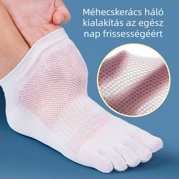 Lábujjzokni Férfi nyári pamutzokni Rövid orrú zokni Vékony kivágású hálós, légáteresztő, izzadságelnyelő, hasított orrú, közvetlen gyári értékesítés