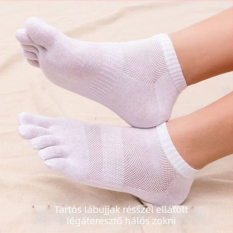 Lábujjzokni Férfi nyári pamutzokni Rövid orrú zokni Vékony kivágású hálós, légáteresztő, izzadságelnyelő, hasított orrú, közvetlen gyári értékesítés