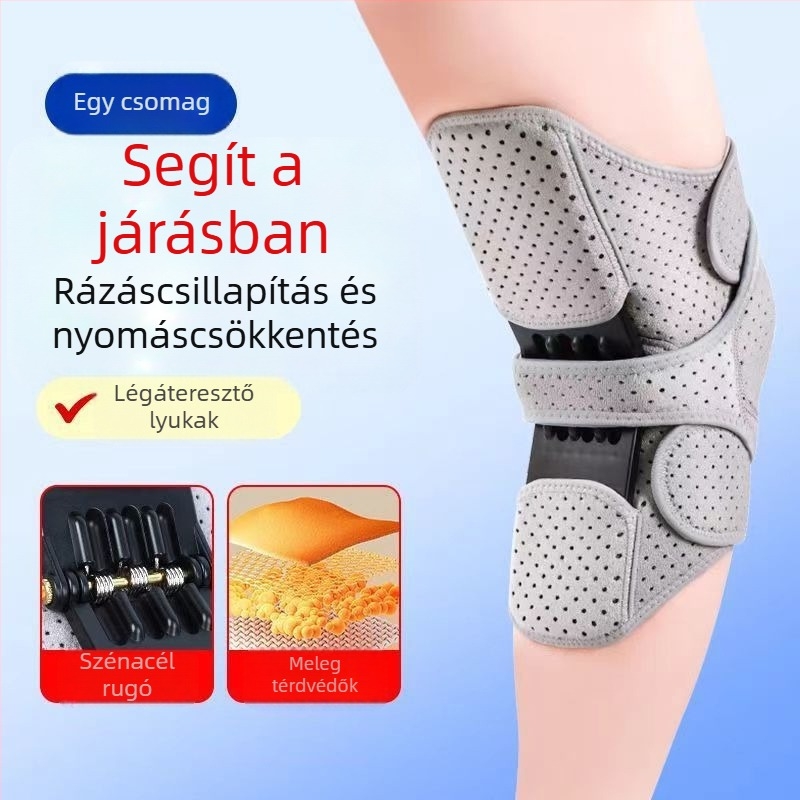 Állítható térdvédő térdízületi térdkalács rögzítő védőhuzat guggolás kültéri hegymászáshoz ütközésgátló térdvédő