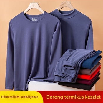 Német bársony termo alsónemű férfi és női születési év téli piros őszi ruhák és nadrágok kétoldalas csiszolású alapkabát határon átnyúló